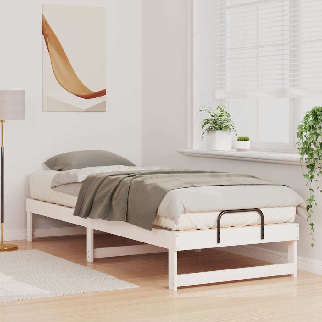 Sengestamme Hvit 80 x 210 cm Massiv furu
