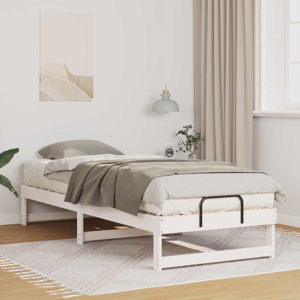 Sengestamme Hvit 90 x 210 cm Massiv furu