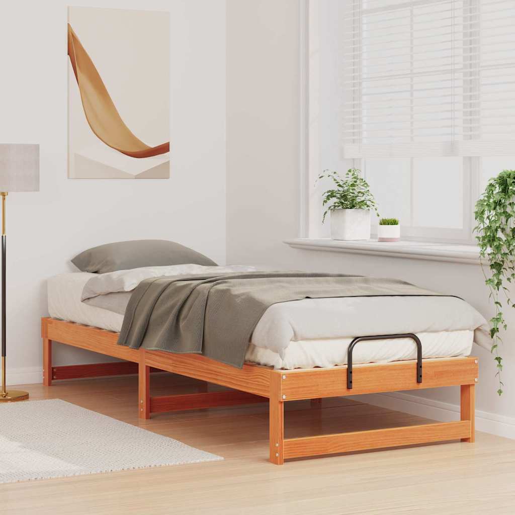 Sengestamme Brun 90 x 210 cm Massiv furu