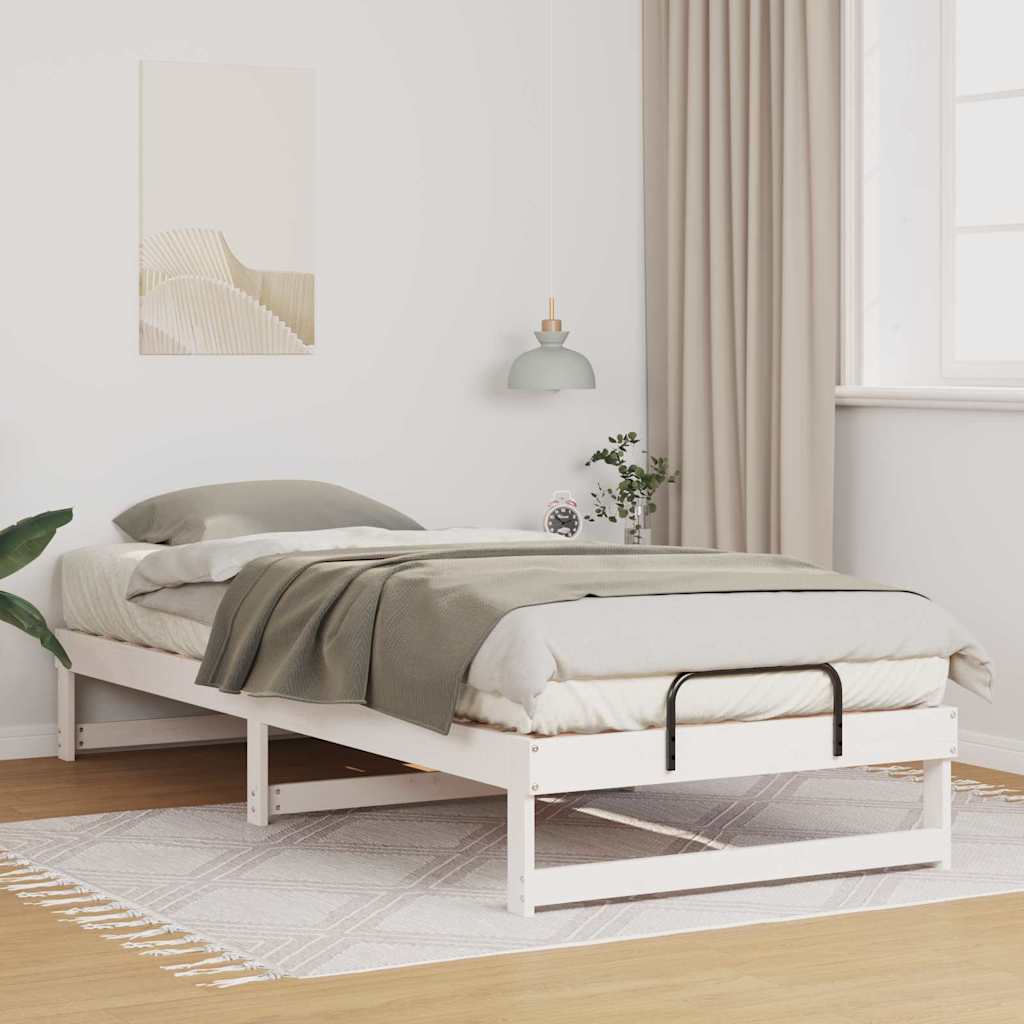 Sengestamme Hvit 80 x 220 cm Massiv furu