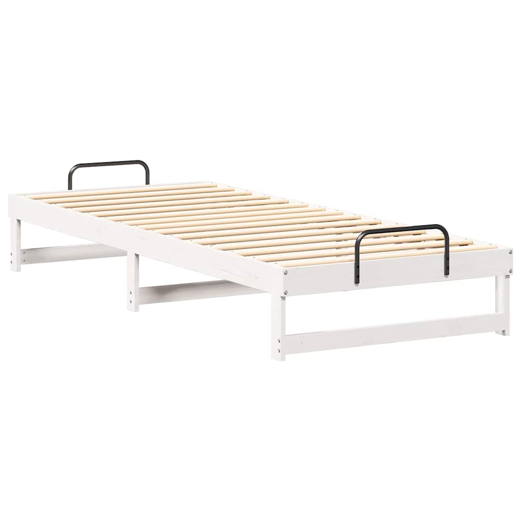 Sengestamme Hvit 90 x 220 cm Massiv furu