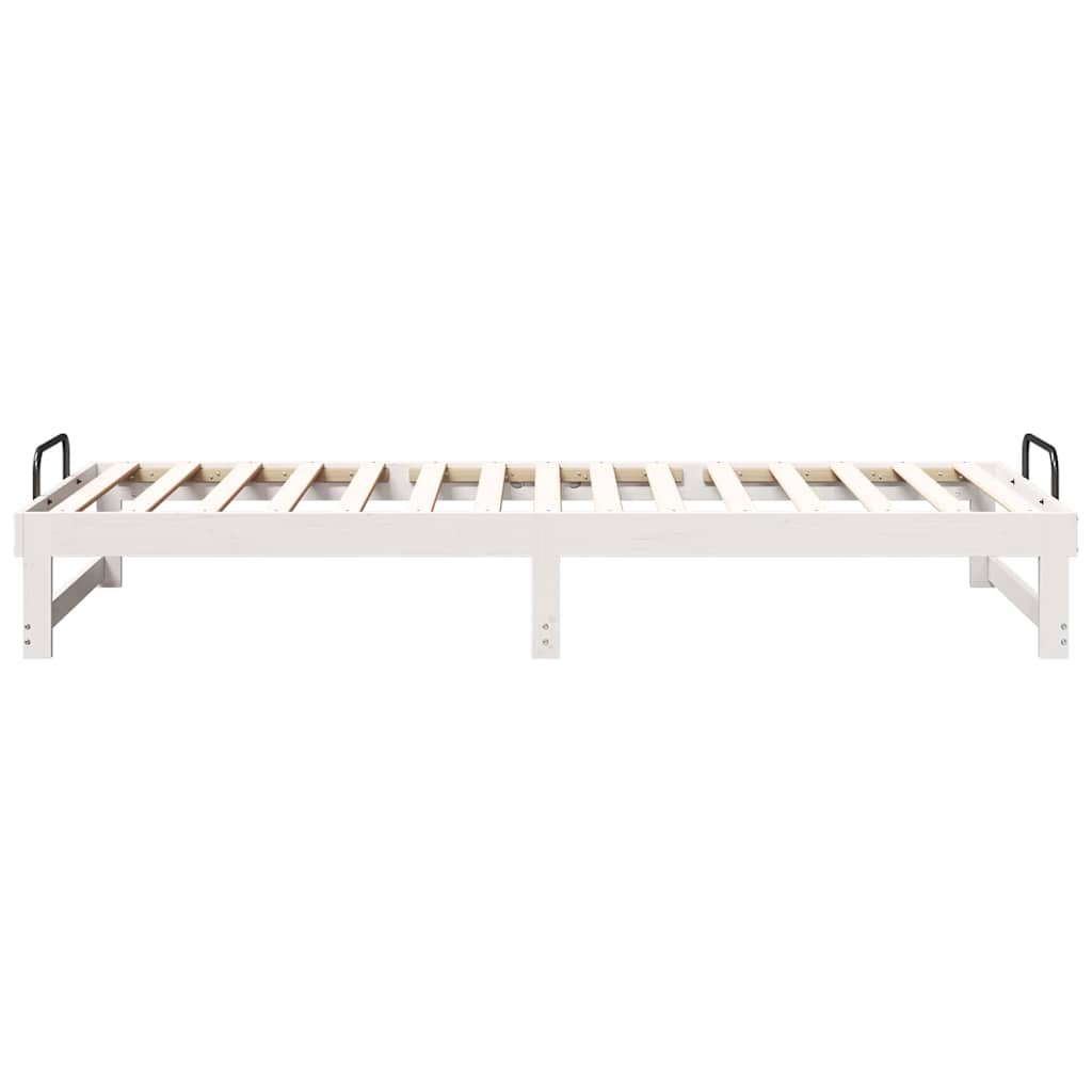 Sengestamme Hvit 90 x 220 cm Massiv furu