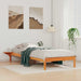 Sengestamme med Sidebord Vokset Brun 80 x 210 cm Massiv furu