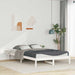 Sengestamme med Sidebord Hvit 160 x 210 cm Massiv furu