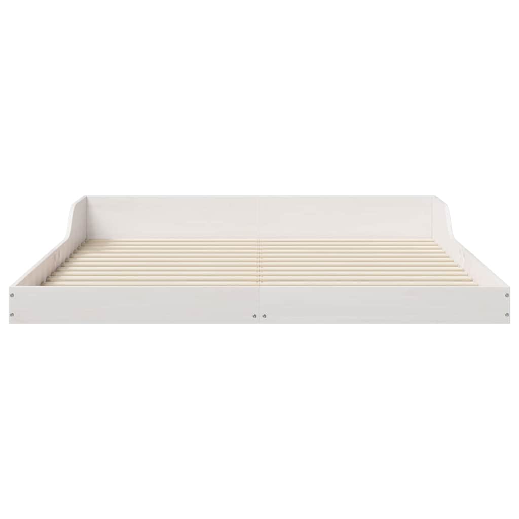 Sengestamme Hvit 160 x 200 cm Massiv furu