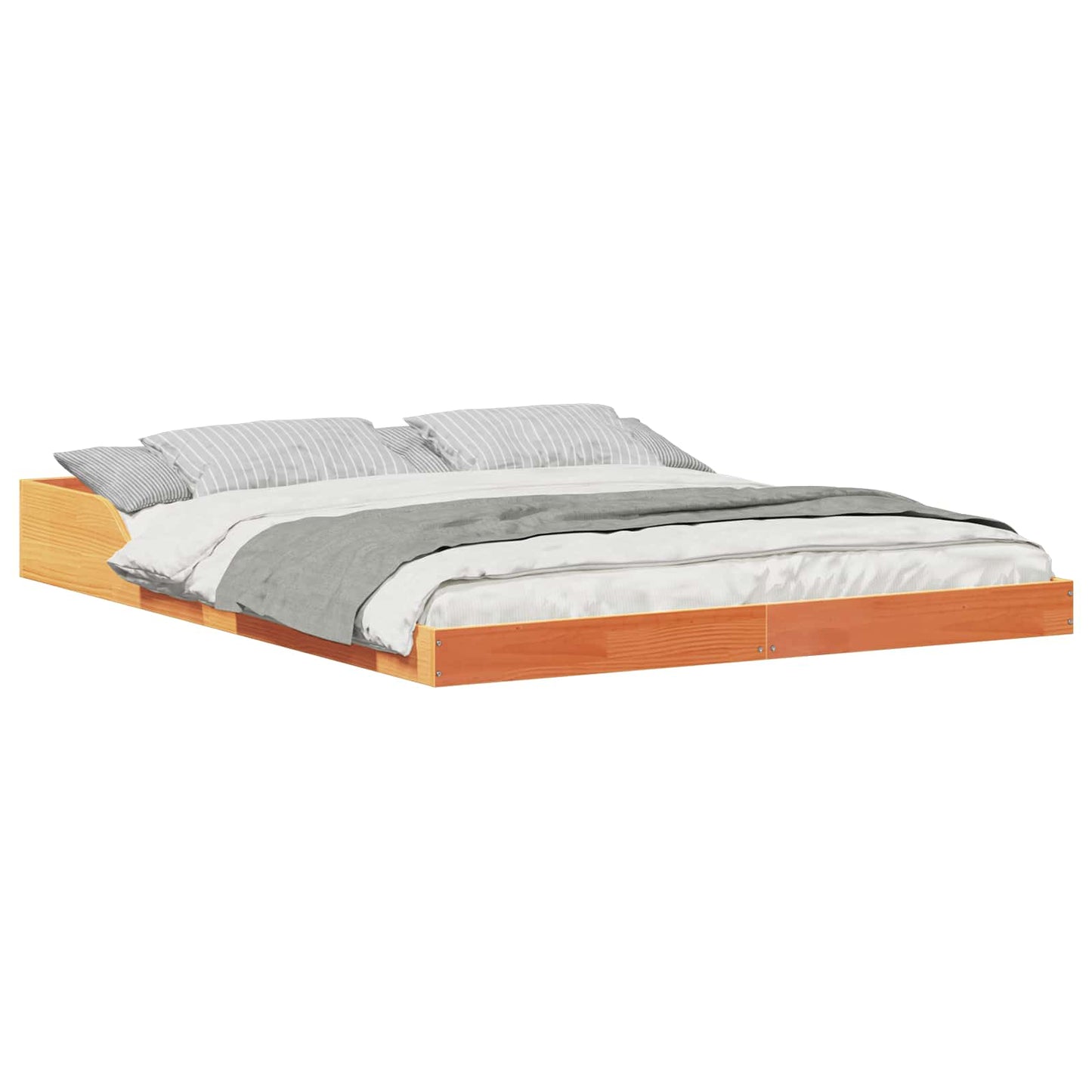 Sengestamme Vokset Brun 160 x 200 cm Massiv furu