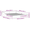 Sengestamme Brun 150 x 200 cm Heltre furu