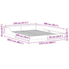 Sengestamme Voksbrun 120 x 200 cm Heltre furu