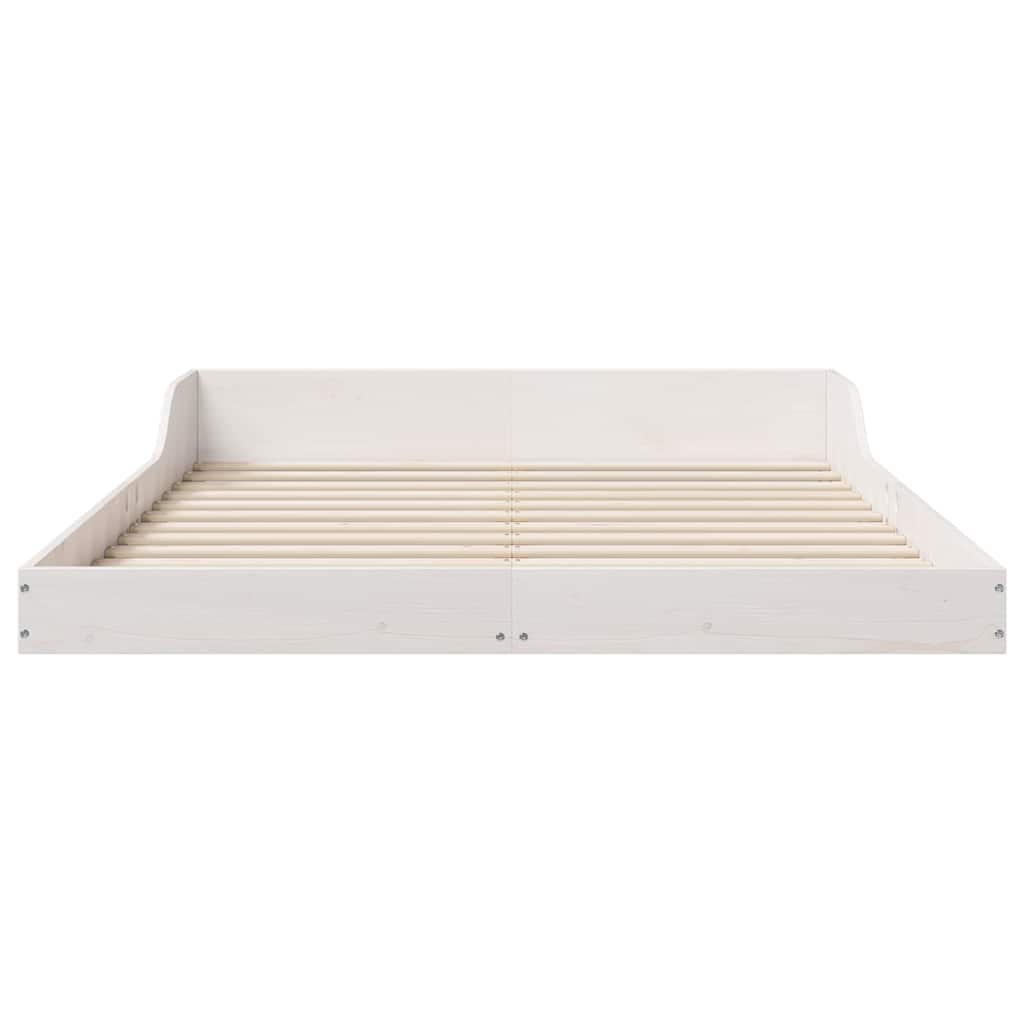 Sengestamme Hvit 140 x 190 cm Massiv furu