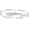 Sengestamme Voksbrun 140 x 190 cm Heltre furu