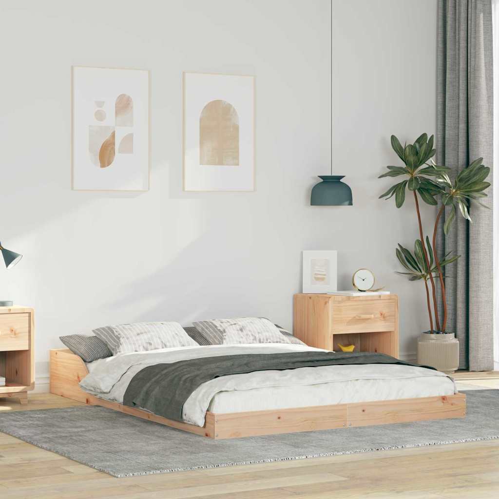 Sengestamme Brun 120 x 190 cm Heltre furu