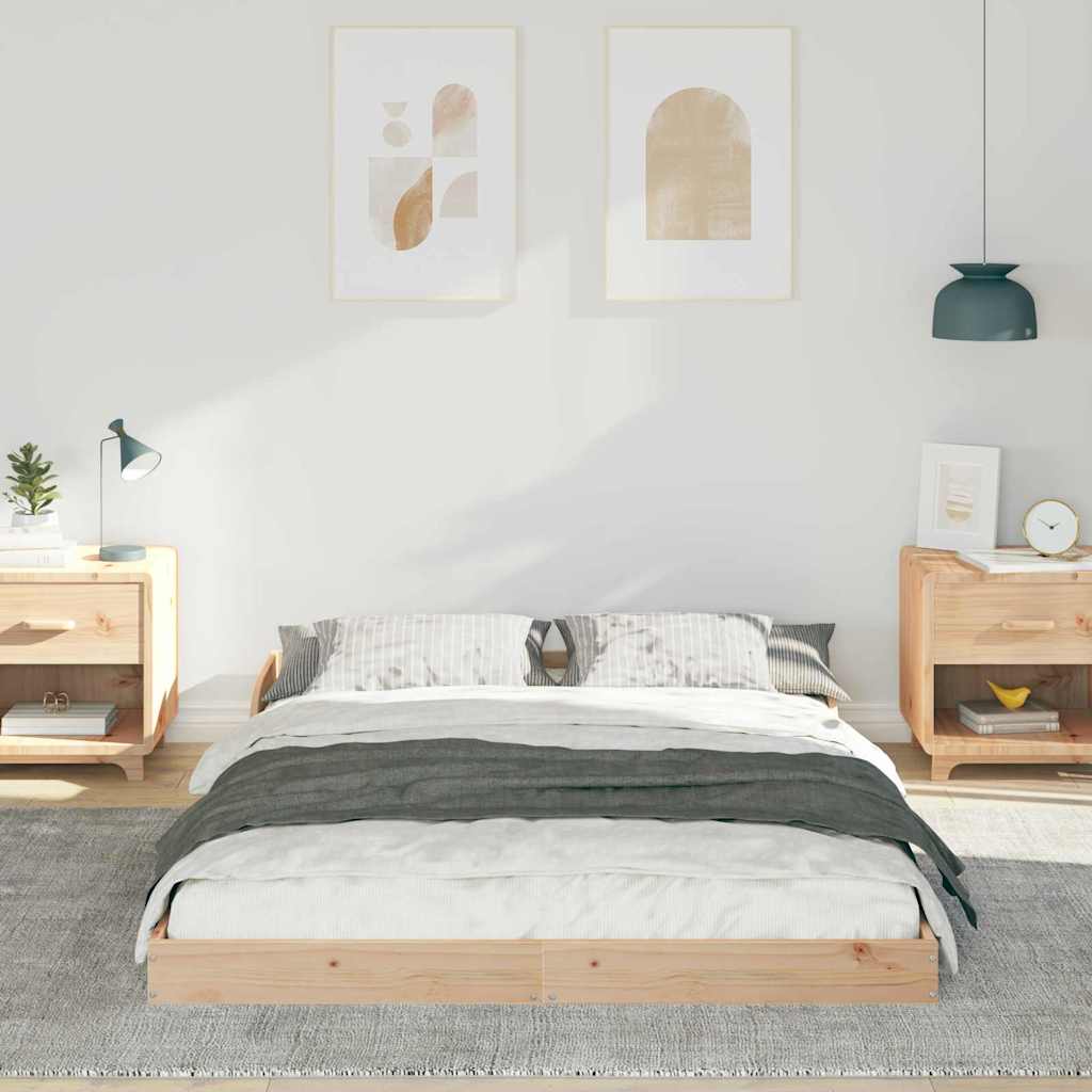 Sengestamme Brun 120 x 190 cm Heltre furu