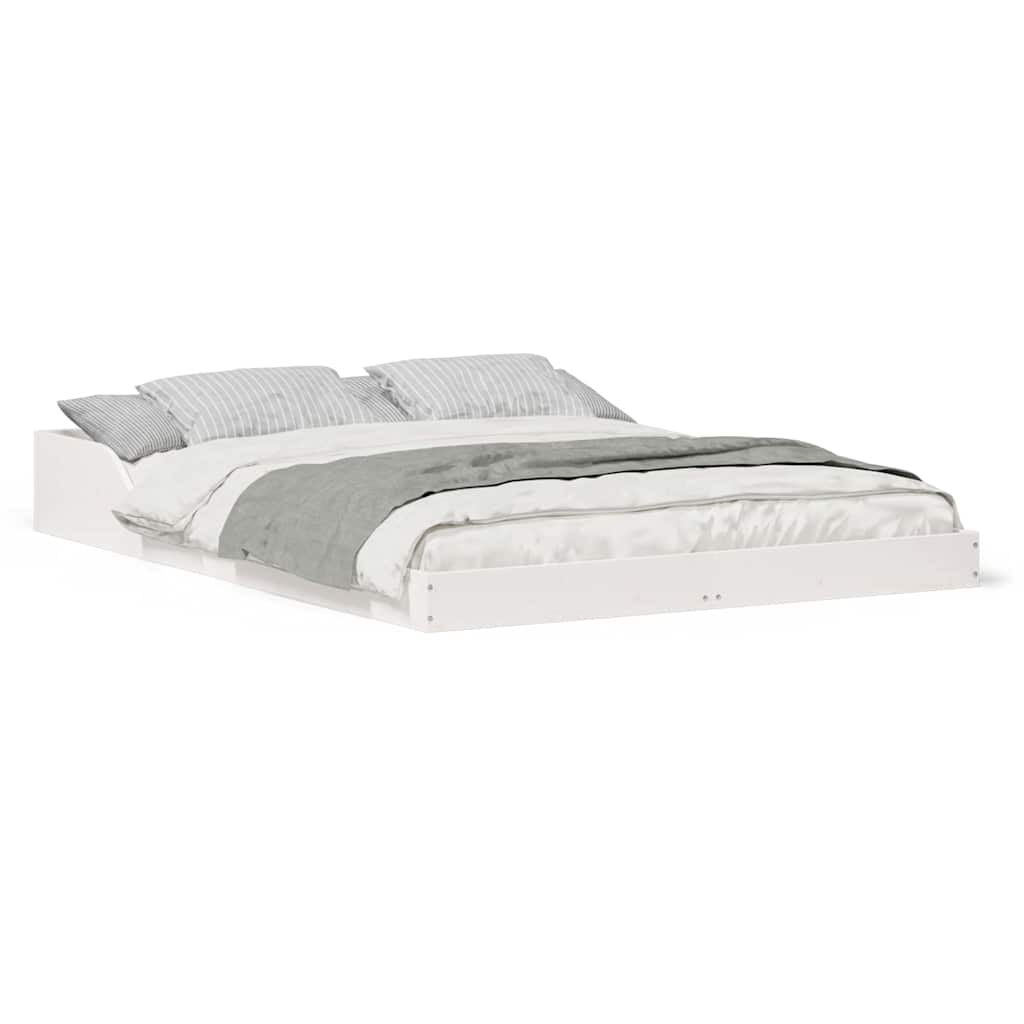 Sengestamme Hvit 120 x 190 cm Heltre furu