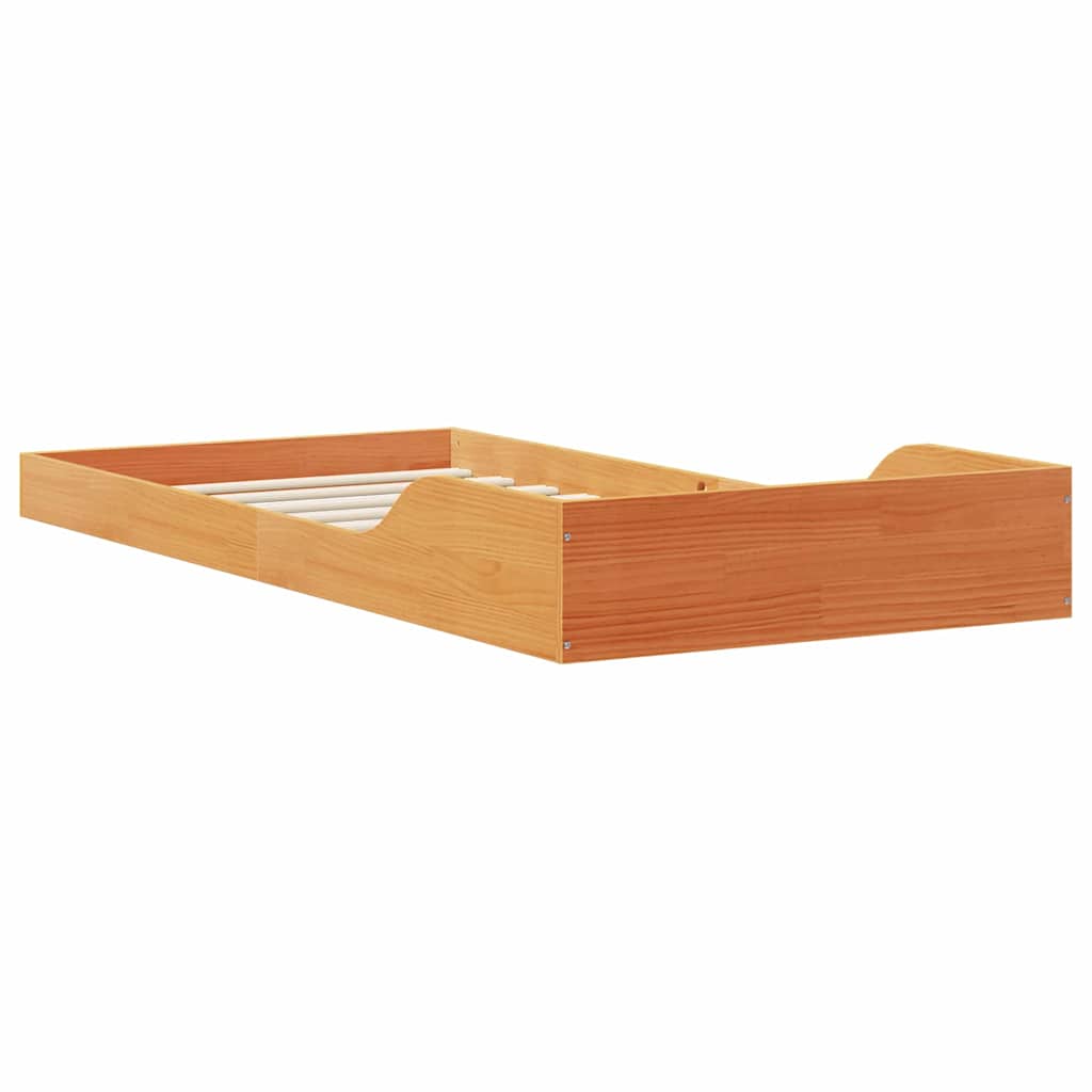 Sengestamme Vokset Brun 90 x 200 cm Massiv furu