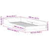 Sengestamme Voksbrun 90 x 200 cm Heltre furu