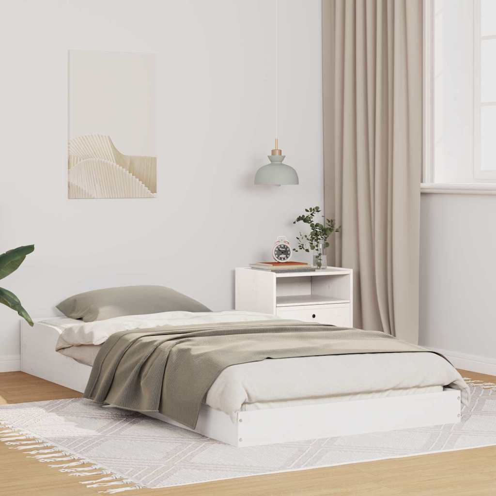 Sengestamme Hvit 80 x 200 cm Massiv furu