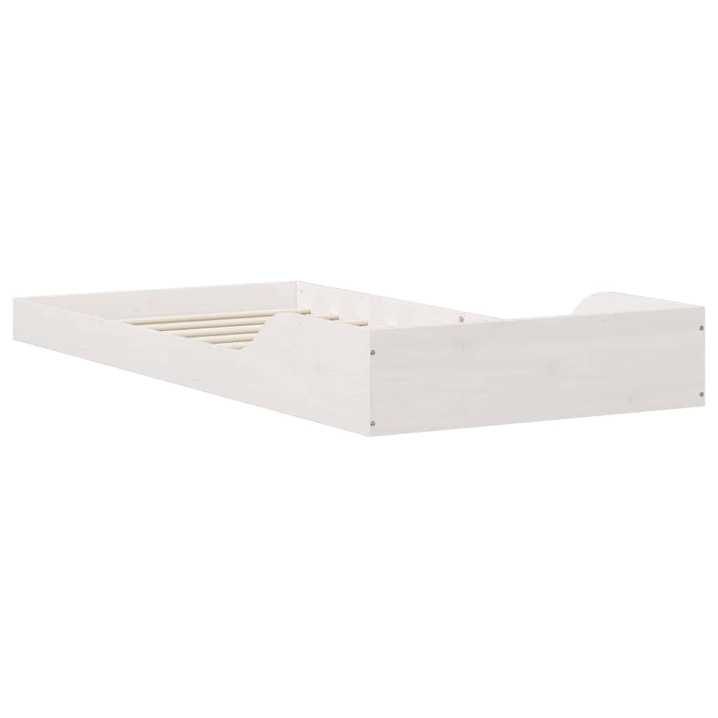 Sengestamme Hvit 90 x 190 cm Massiv furu