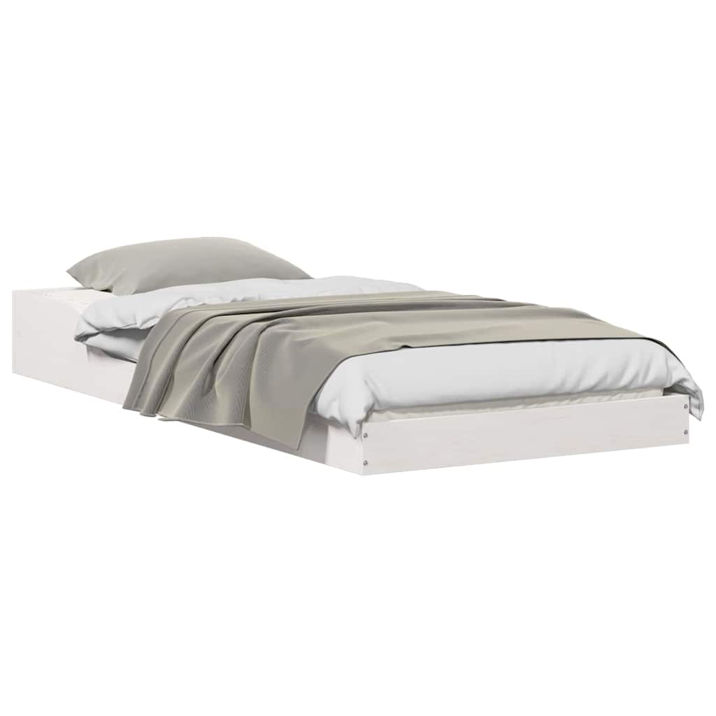 Sengestamme Hvit 80 x 210 cm Massiv furu