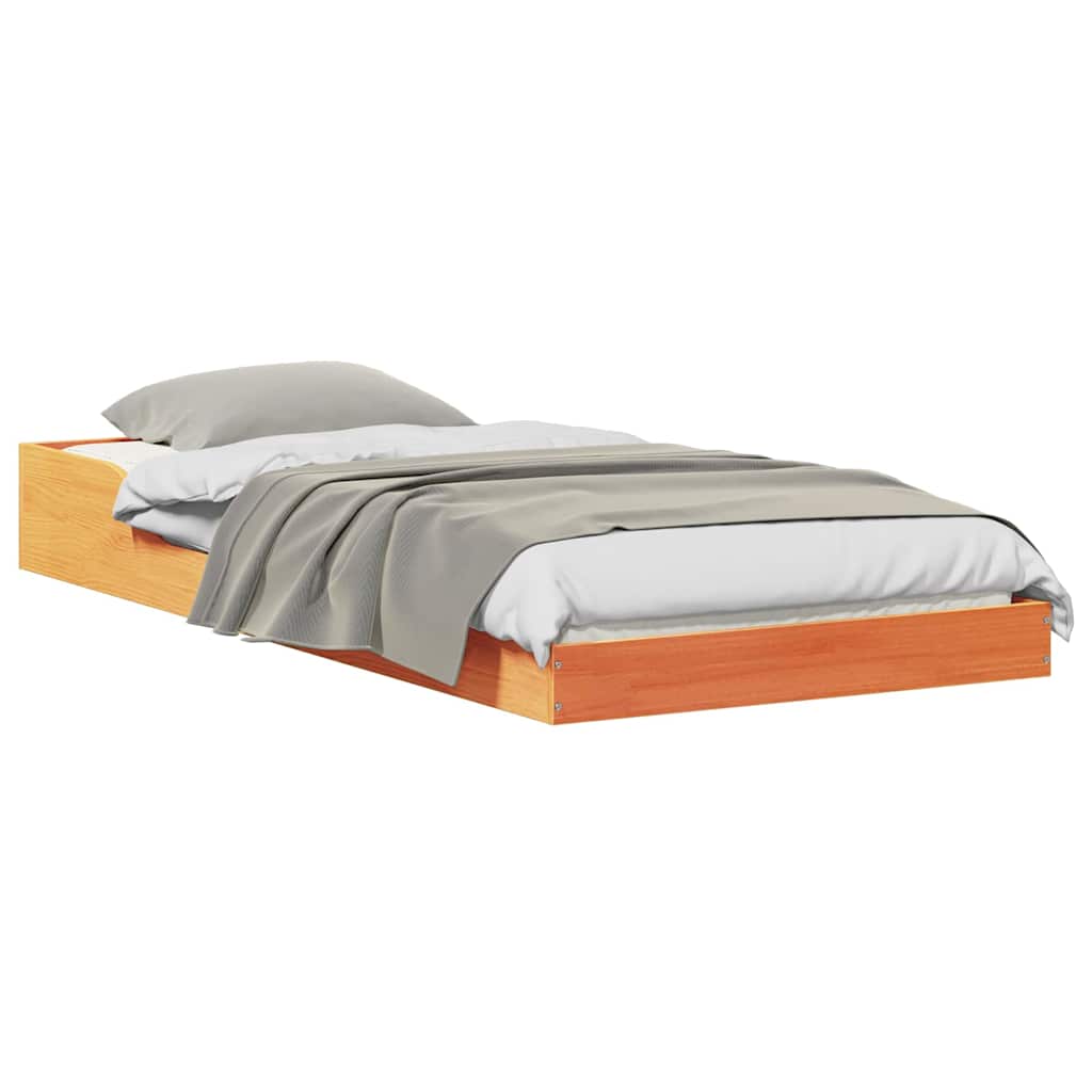 Sengestamme Voksbrun 90 x 210 cm Heltre furu