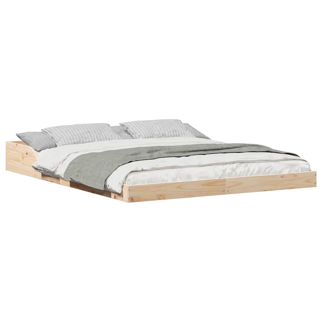 Sengestamme Brun 140 x 210 cm Heltre furu