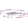 Sengestamme Brun 140 x 210 cm Heltre furu
