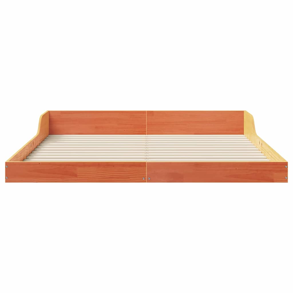 Sengestamme Vokset Brun 160 x 210 cm Massiv furu
