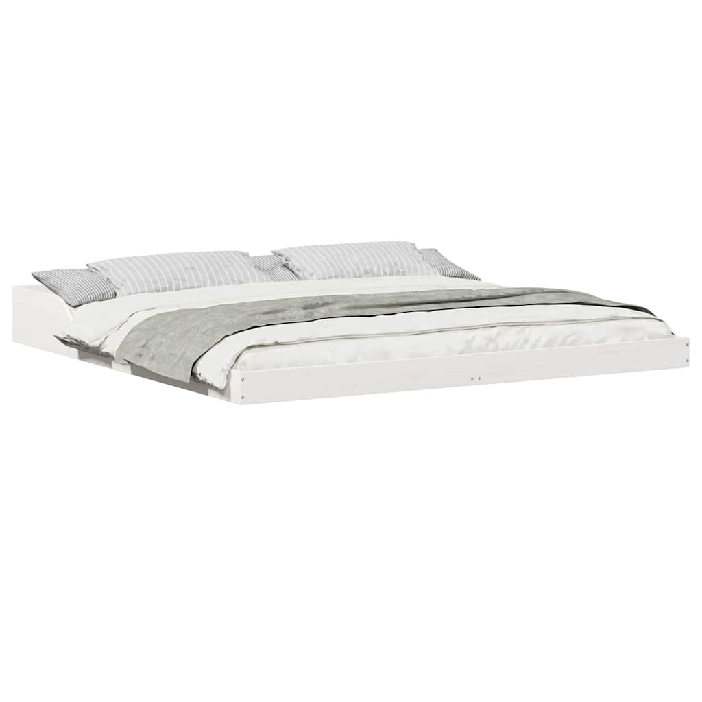Sengestamme Hvit 200 x 210 cm Heltre furu