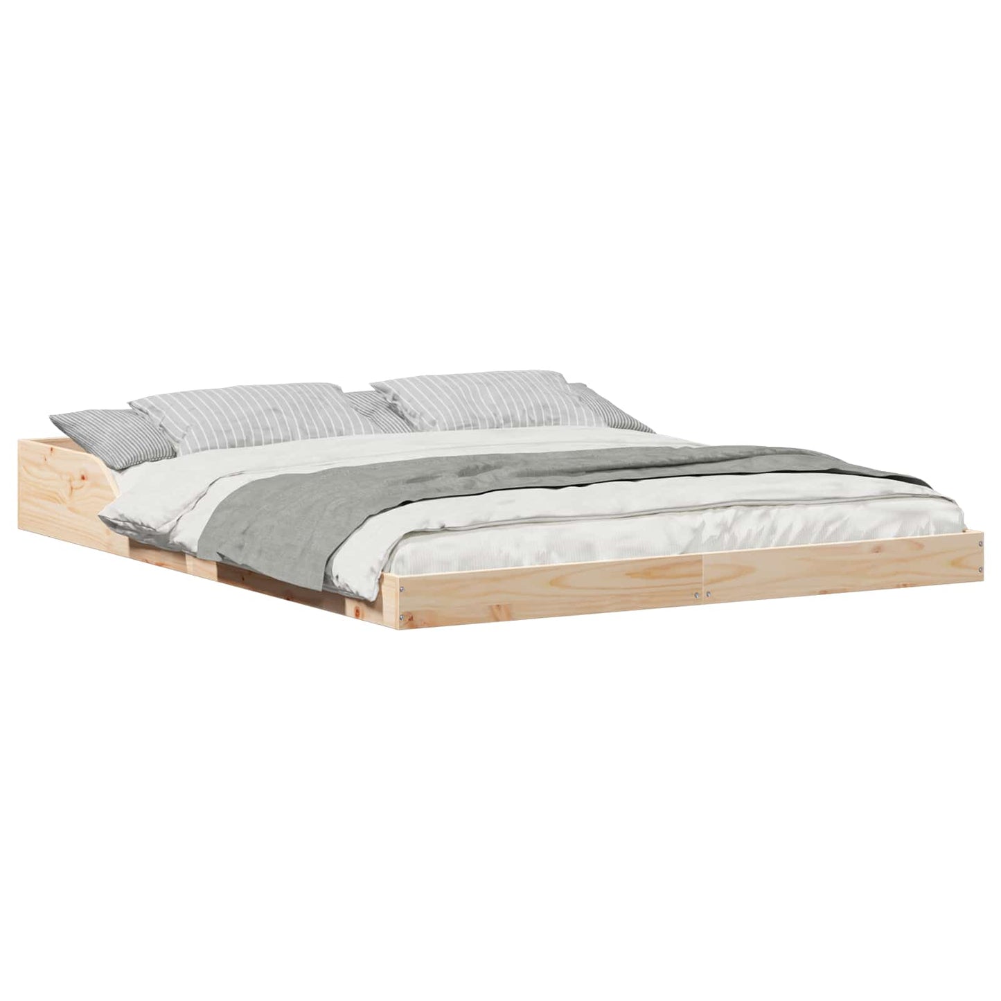 Sengestamme Brun 140 x 220 cm Massiv furu