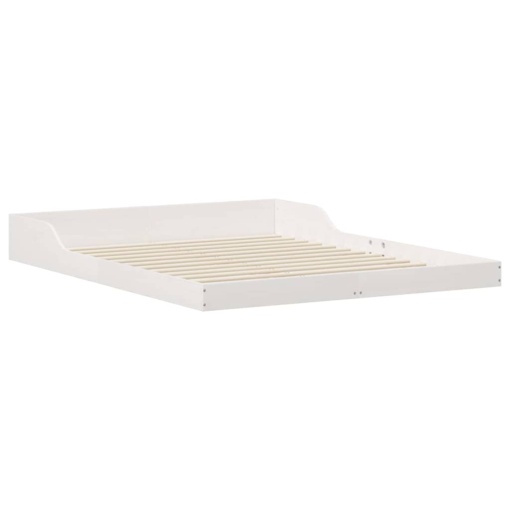 Sengestamme Hvit 140 x 220 cm Heltre furu