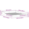 Sengestamme Brun 160 x 220 cm Heltre furu
