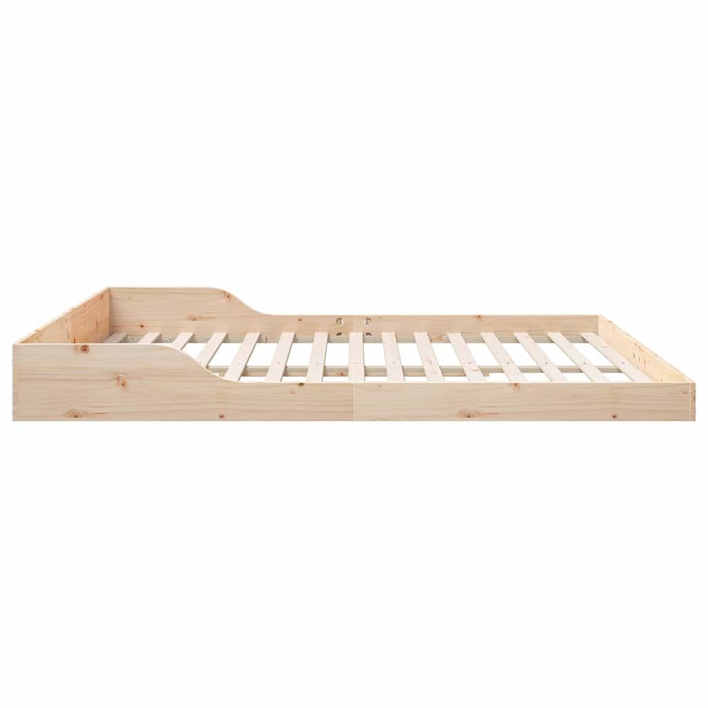 Sengestamme Brun 180 x 220 cm Massiv furu