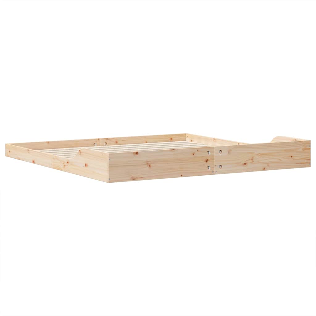 Sengestamme Brun 200 x 220 cm Massiv furu