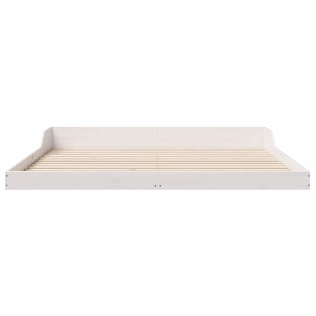 Sengestamme Hvit 200 x 220 cm Massiv furu