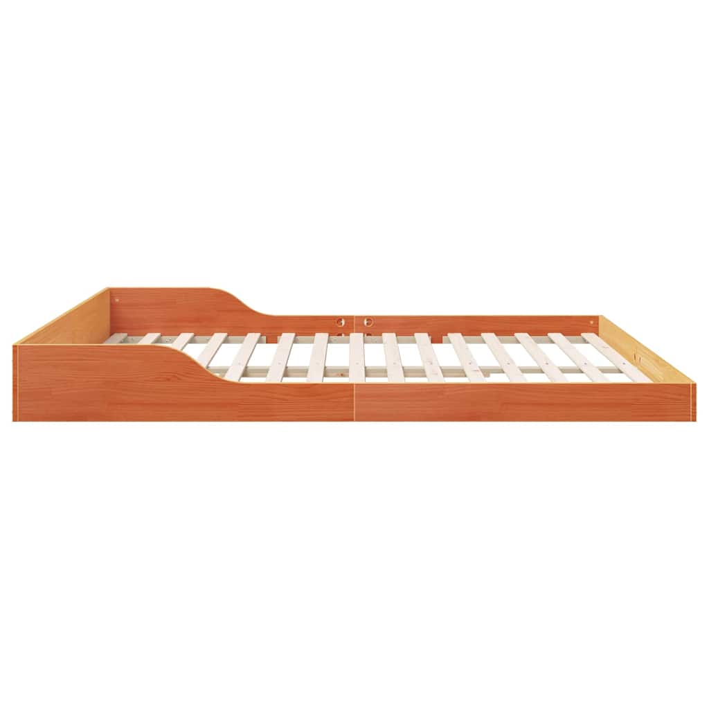 Sengestamme Vokset Brun 200 x 220 cm Massiv furu