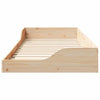 Gulvbedramme Brun 100 x 200 cm Heltre furu