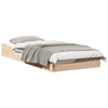 Gulvbedramme Brun 100 x 200 cm Heltre furu