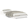 Gulvbedramme Hvit 90 x 200 cm Heltre furu