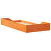 Gulvbedramme Voksbrun 90 x 200 cm Heltre furu