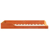 Gulvbedramme Voksbrun 90 x 200 cm Heltre furu