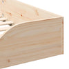 Gulvbedramme Brun 80 x 200 cm Heltre furu