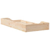 Gulvbedramme Brun 80 x 200 cm Heltre furu