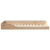 Gulvbedramme Brun 90 x 190 cm Heltre furu