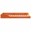 Gulvbedramme Voksbrun 90 x 190 cm Heltre furu