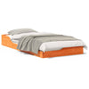 Gulvbedramme Voksbrun 90 x 190 cm Heltre furu