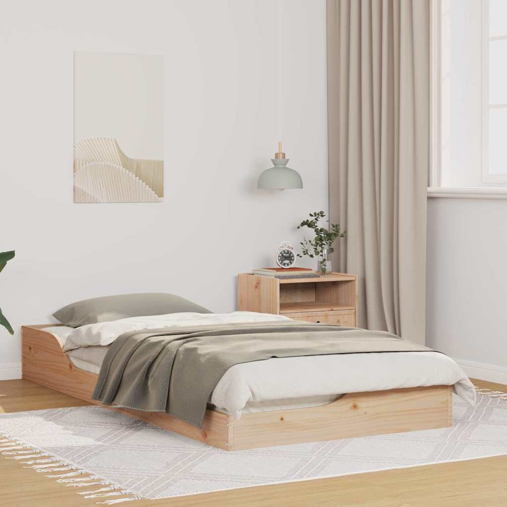 Sengestamme Brun 75 x 190 cm Massiv furu