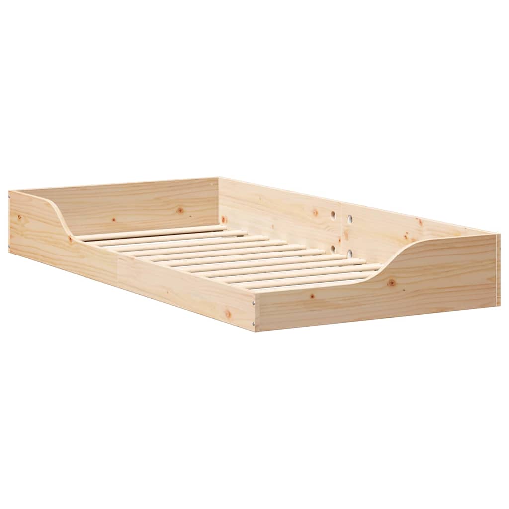 Sengestamme Brun 75 x 190 cm Massiv furu