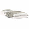 Gulvbedramme Hvit 75 x 190 cm Heltre furu