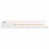 Gulvbedramme Hvit 80 x 210 cm Heltre furu