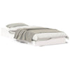 Gulvbedramme Hvit 80 x 210 cm Heltre furu