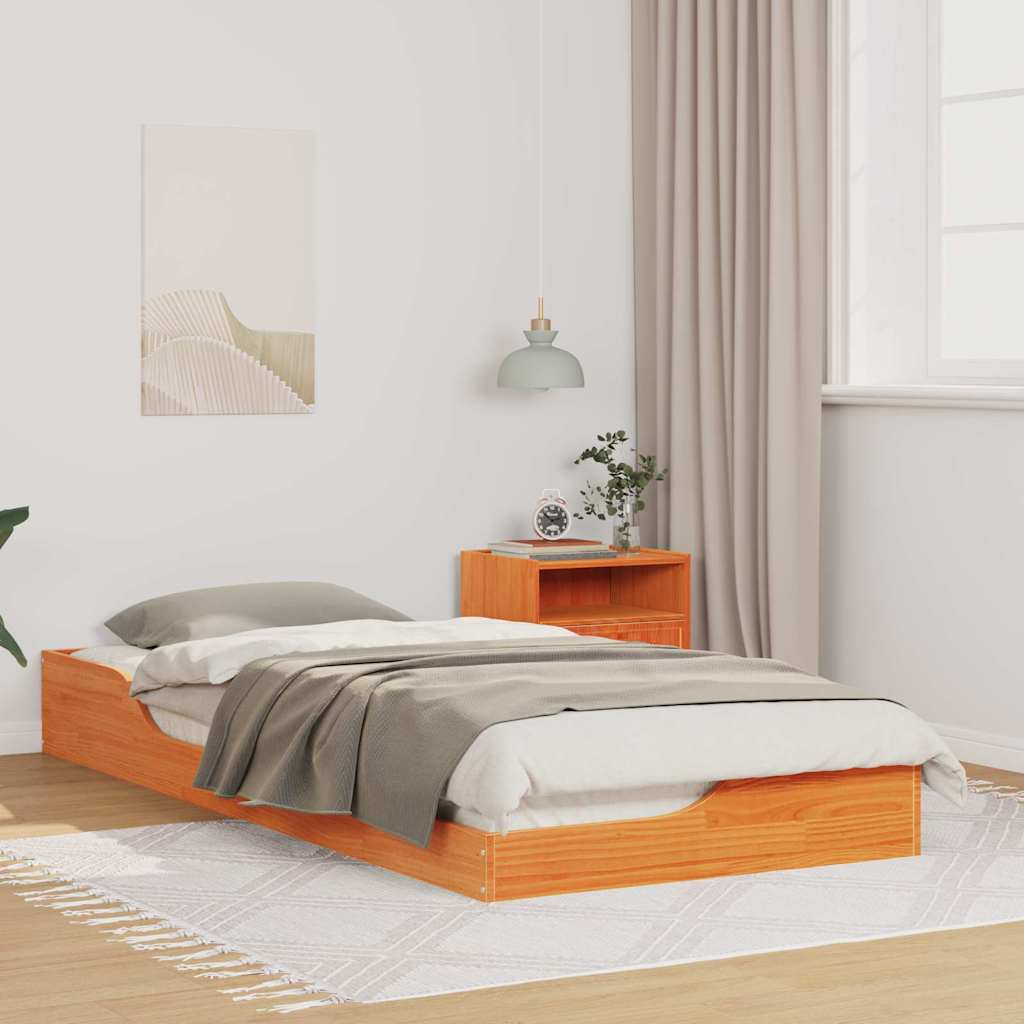 Sengestamme Vokset Brun 80 x 210 cm Massiv furu